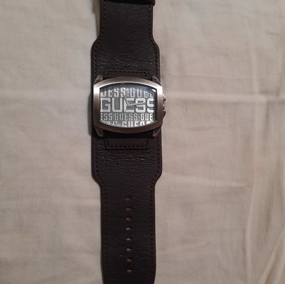 Guess Brown Leather Watch